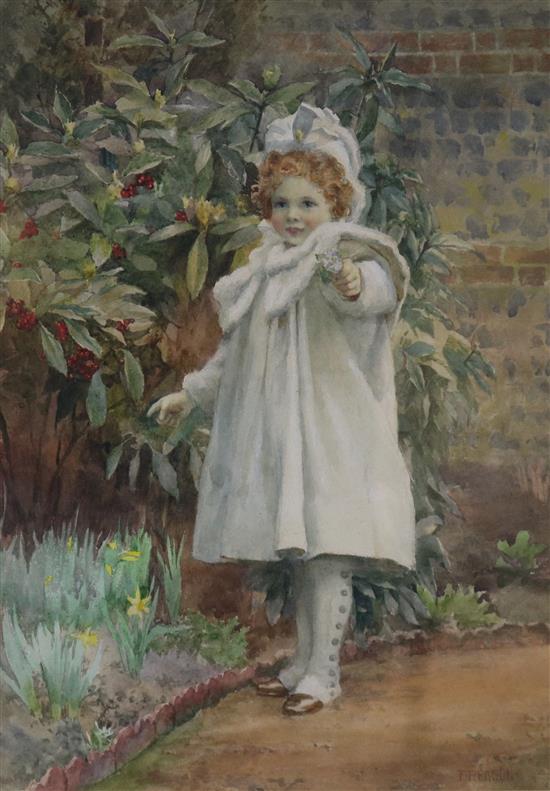 Florence Reason (fl.1883-1903) The Offering 31 x 22cm